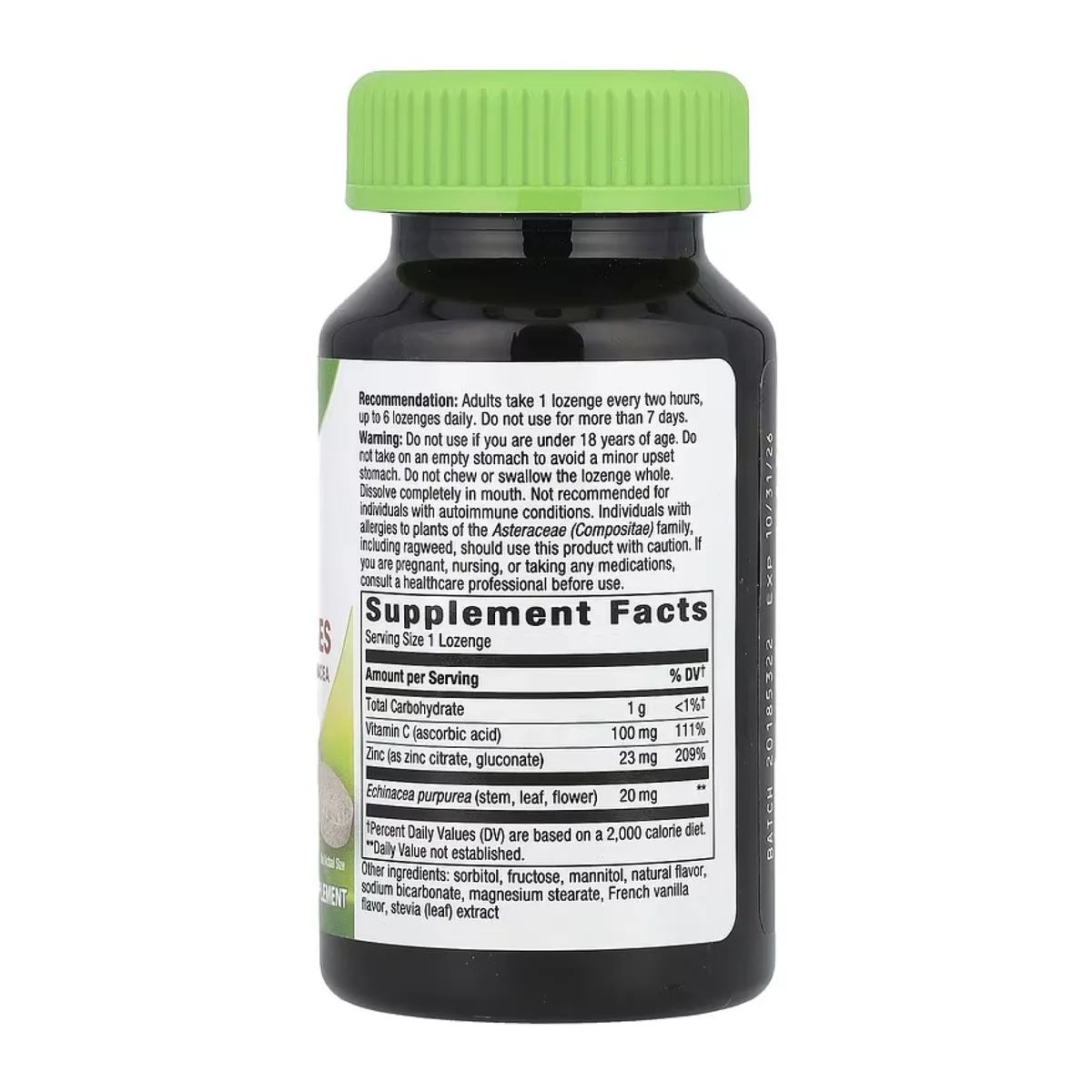 Цинк з вітаміном С пастилки 60 штук Nature's Way смак лісових ягід