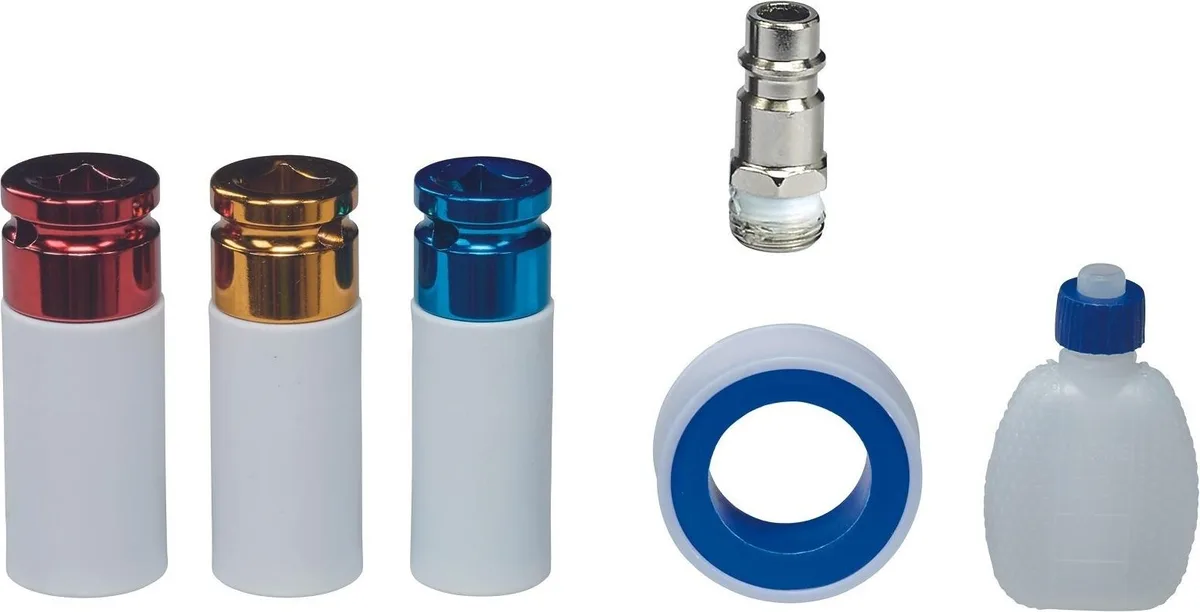 Гайковерт пневматический Einhell 610Нм ударный для замены автомобильных шин кейс 114кг.