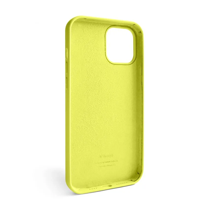 Силиконовый чехол для смартфона Apple 12 Pro Max желтый