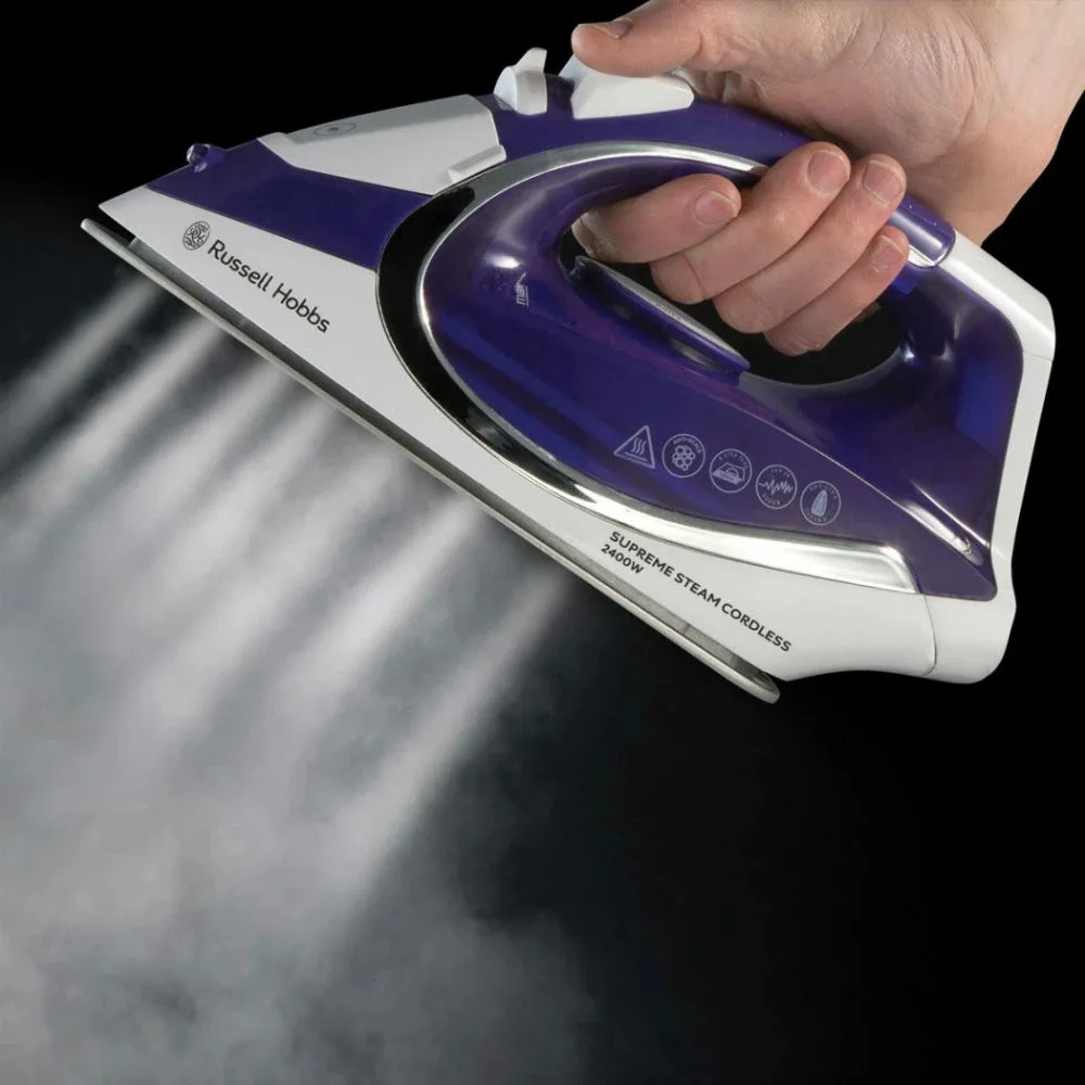 Праска Russell Hobbs керамічна 2400 Вт фіолетова бездротова з парою 300 мл