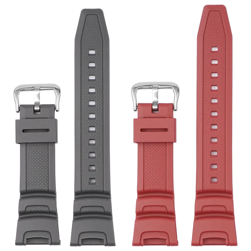 Ремінець Casio полімер 20,6 см 24 мм Червоний