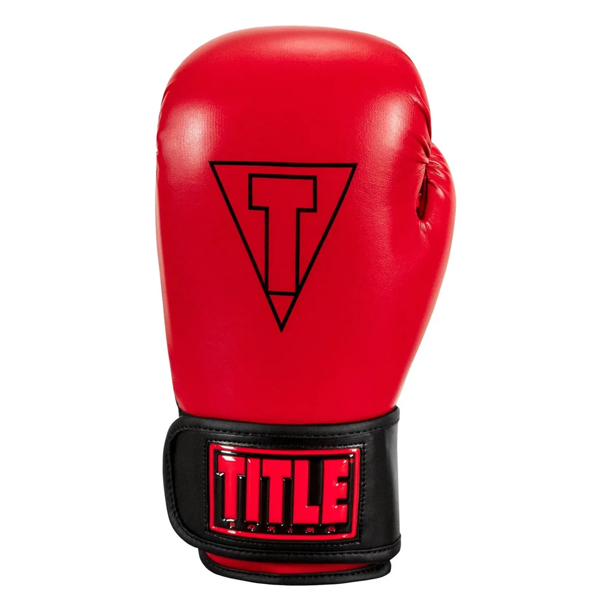 Боксерські рукавиці TITLE Boxing Vegan 8 oz Червоні та Чорні