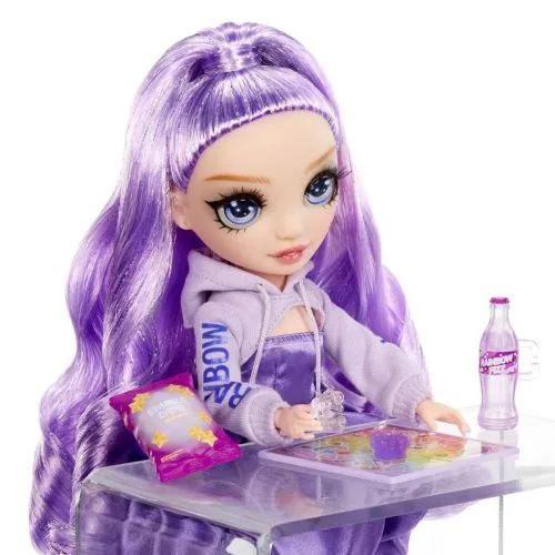 Лялька Rainbow High Віола Sparkle Shine лялька з прозорими ногами для дівчаток з блискітками