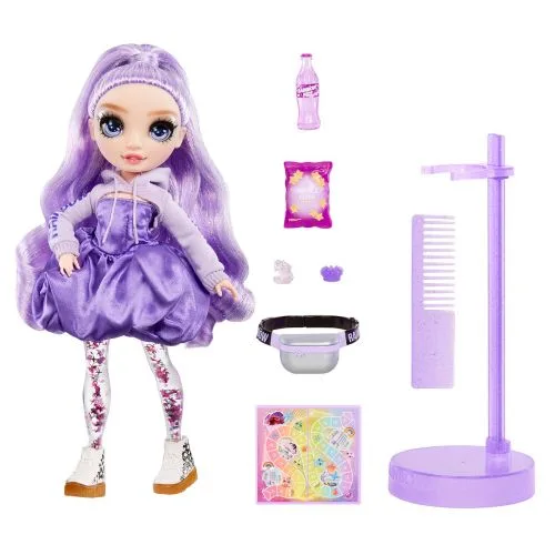 Лялька Rainbow High Віола Sparkle Shine лялька з прозорими ногами для дівчаток з блискітками