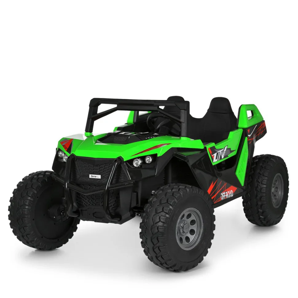 Дитячий електромобіль Bambi Racer екокожа 2×12V 7Ah чорний
