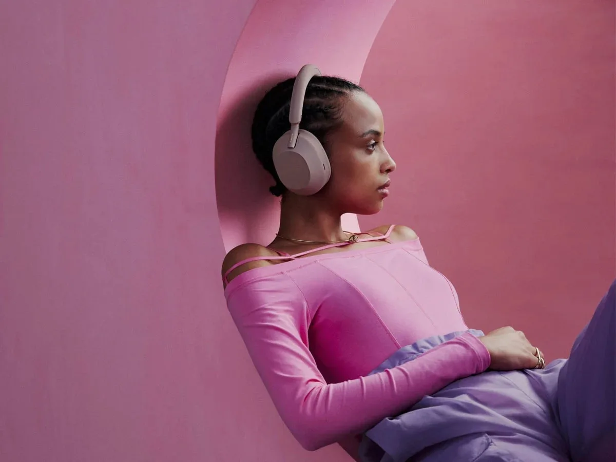Наушники Over-ear Sony WH-1000XM5 BT 5.2, ANC, Hi-Res, AAC, LDAC, Беспроводные, Микрофон, Розовый