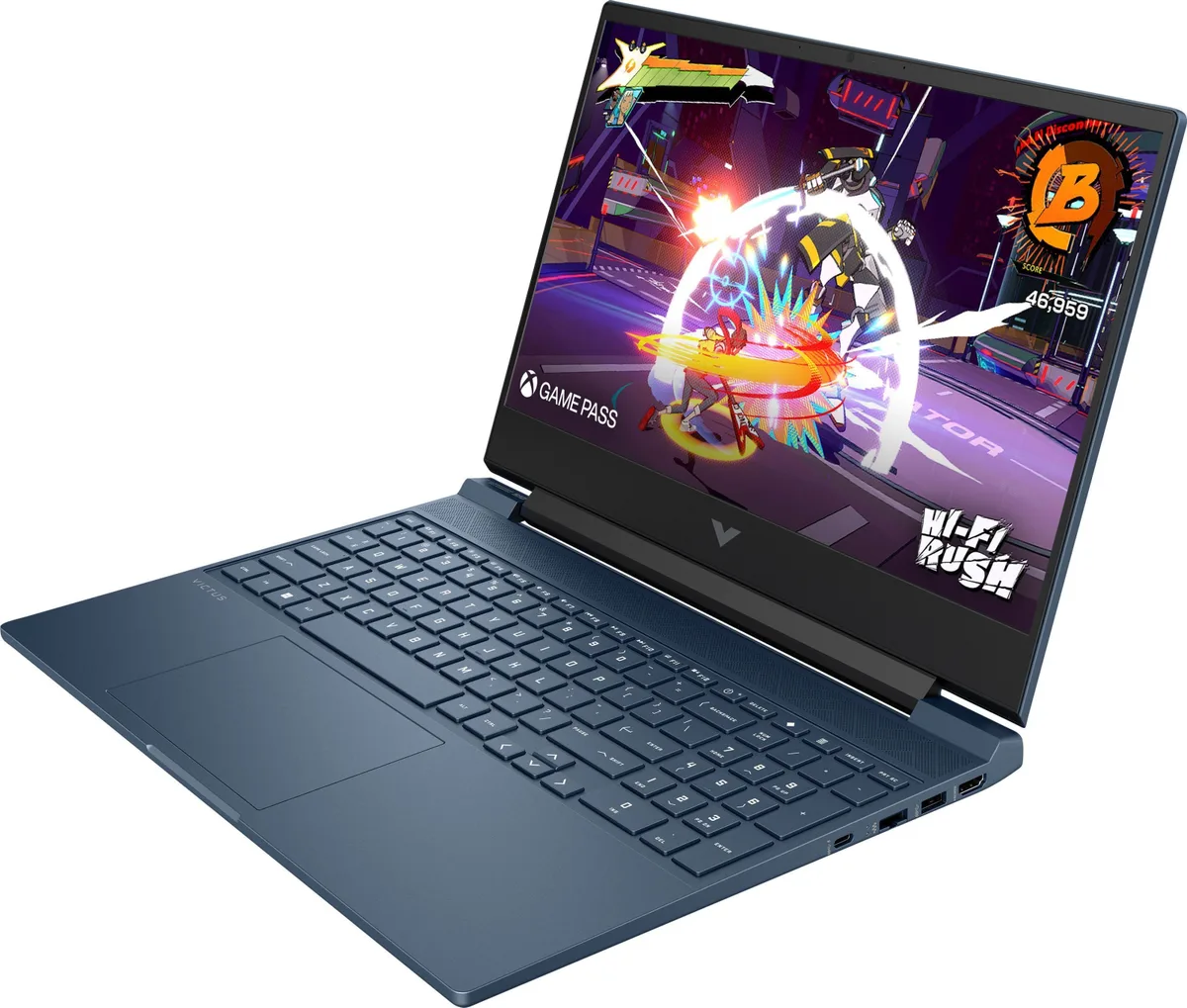 Ноутбук HP Victus 15-fb3045ua 15.6" FHD IPS AG, AMD AI 5 340, 24GB, F1TB, NVD5060-8, DOS, синій