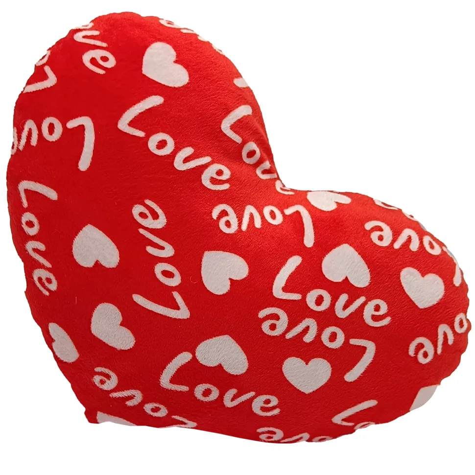 Дитяча м'яка іграшка сердечко LOVE гіпоалергенна 40 см червона