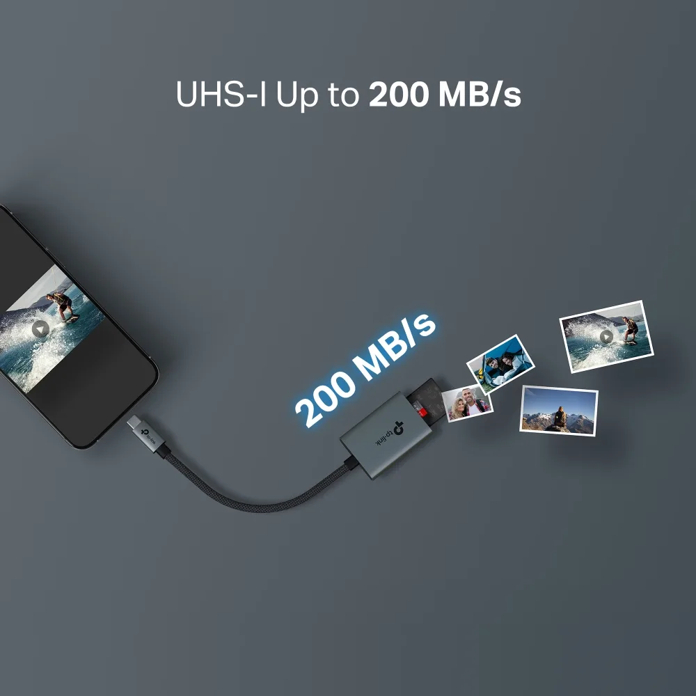 USB-концентратор TP-Link UA430C 1xSD, 1x-microSD, USB Type-C