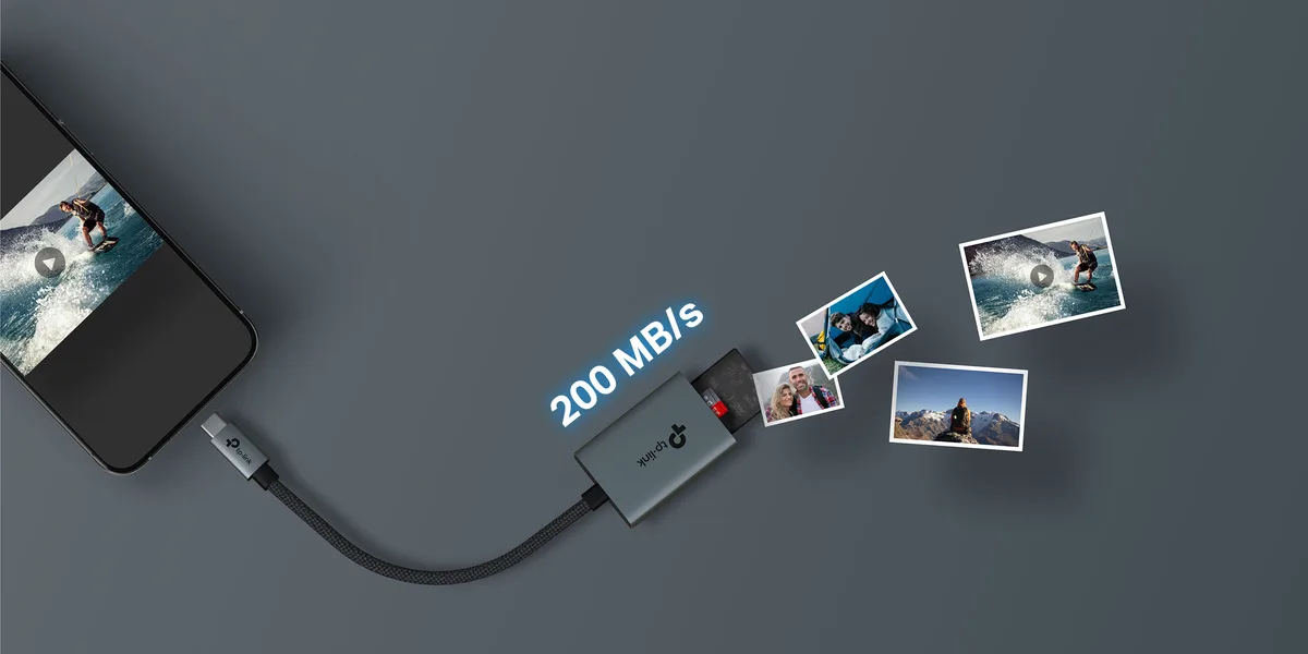 USB-концентратор TP-Link UA430C 1xSD, 1x-microSD, USB Type-C