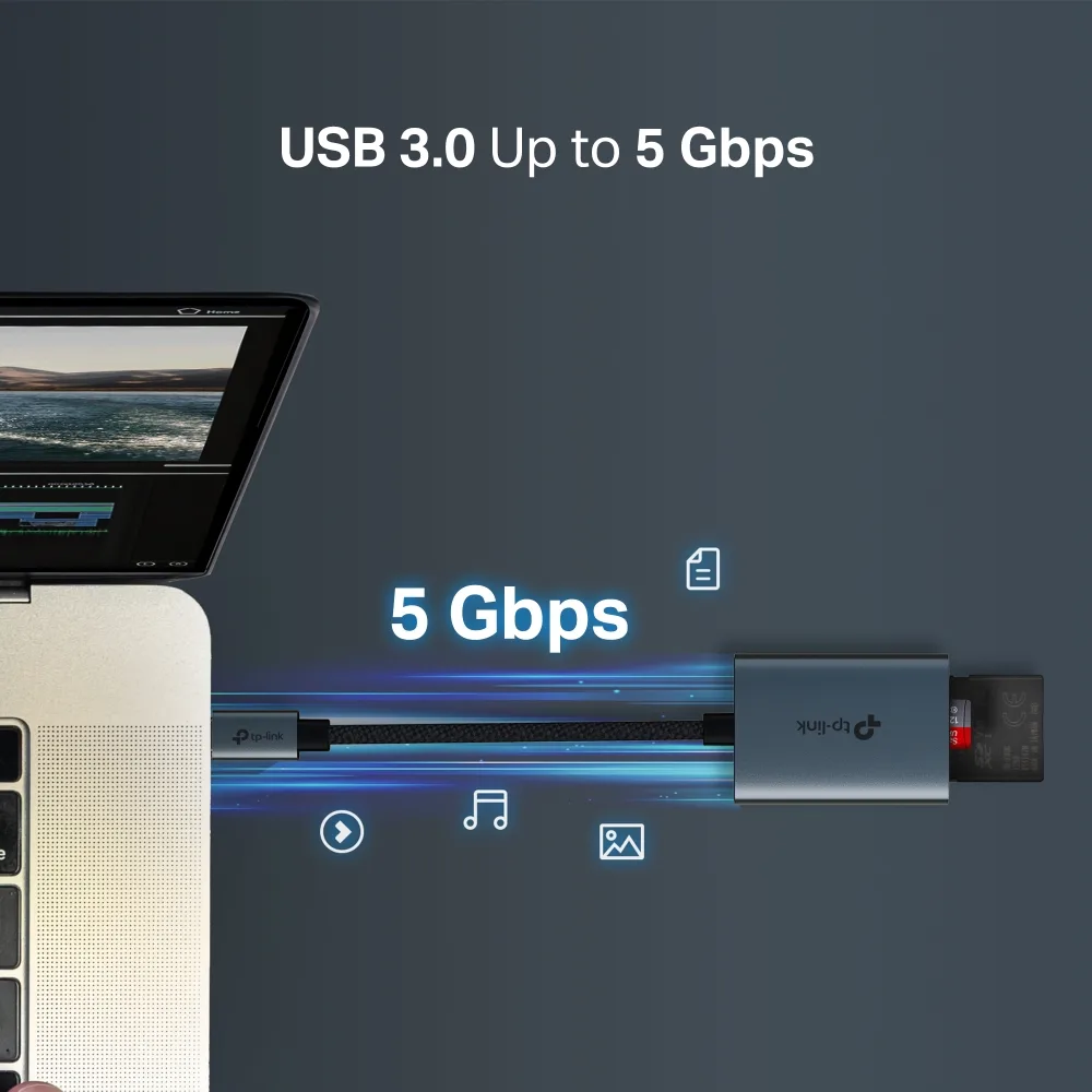 USB-концентратор TP-Link UA430C 1xSD, 1x-microSD, USB Type-C