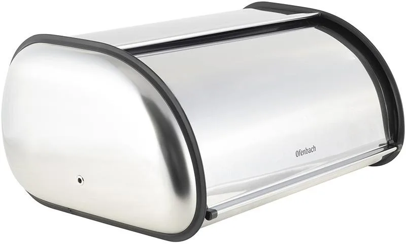 Хлібниця Ofenbach Breadbox з нержавіючої сталі 43.5х27х18 см срібляста