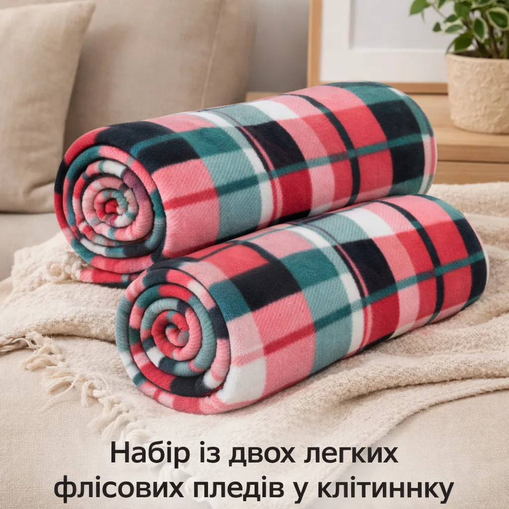 Набір пледів Love You фліс 150х200 см різнокольоровий