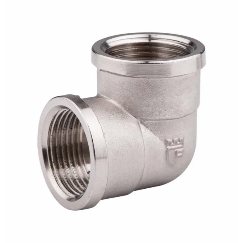Кутик 90° Thermo Alliance Forte 1" 1/4 ВВ латунь никелированный