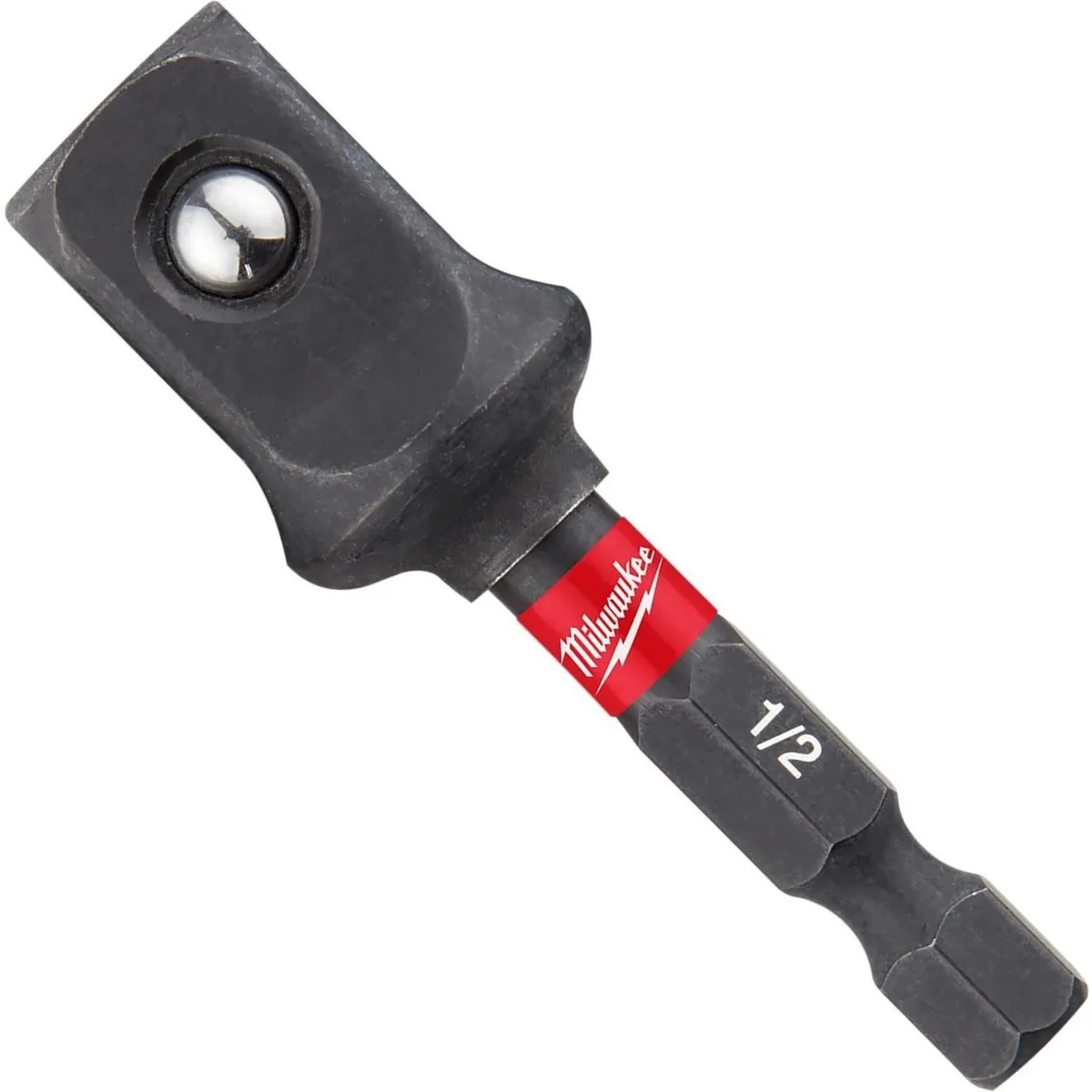 Перехідник Milwaukee з 1/4' Hex на 1/2' для торцевих головок 50 мм хром-молібденова сталь адаптер для шуруповерта з'єднувач