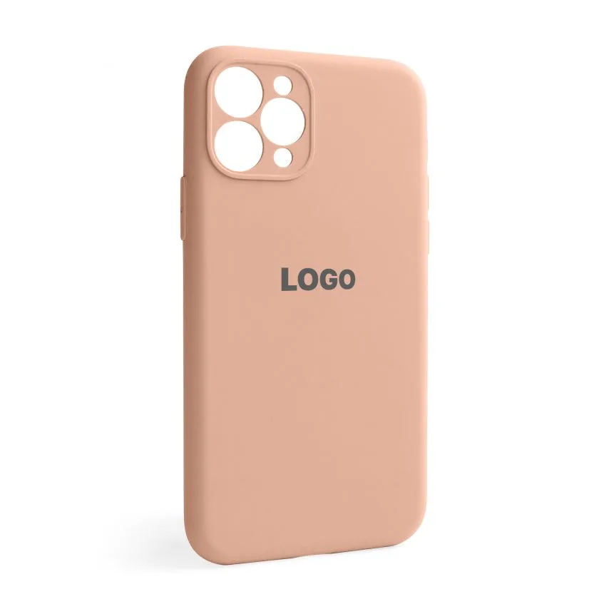 Чохол силіконовий для Apple iPhone 11 Pro  закрита камера рожевий