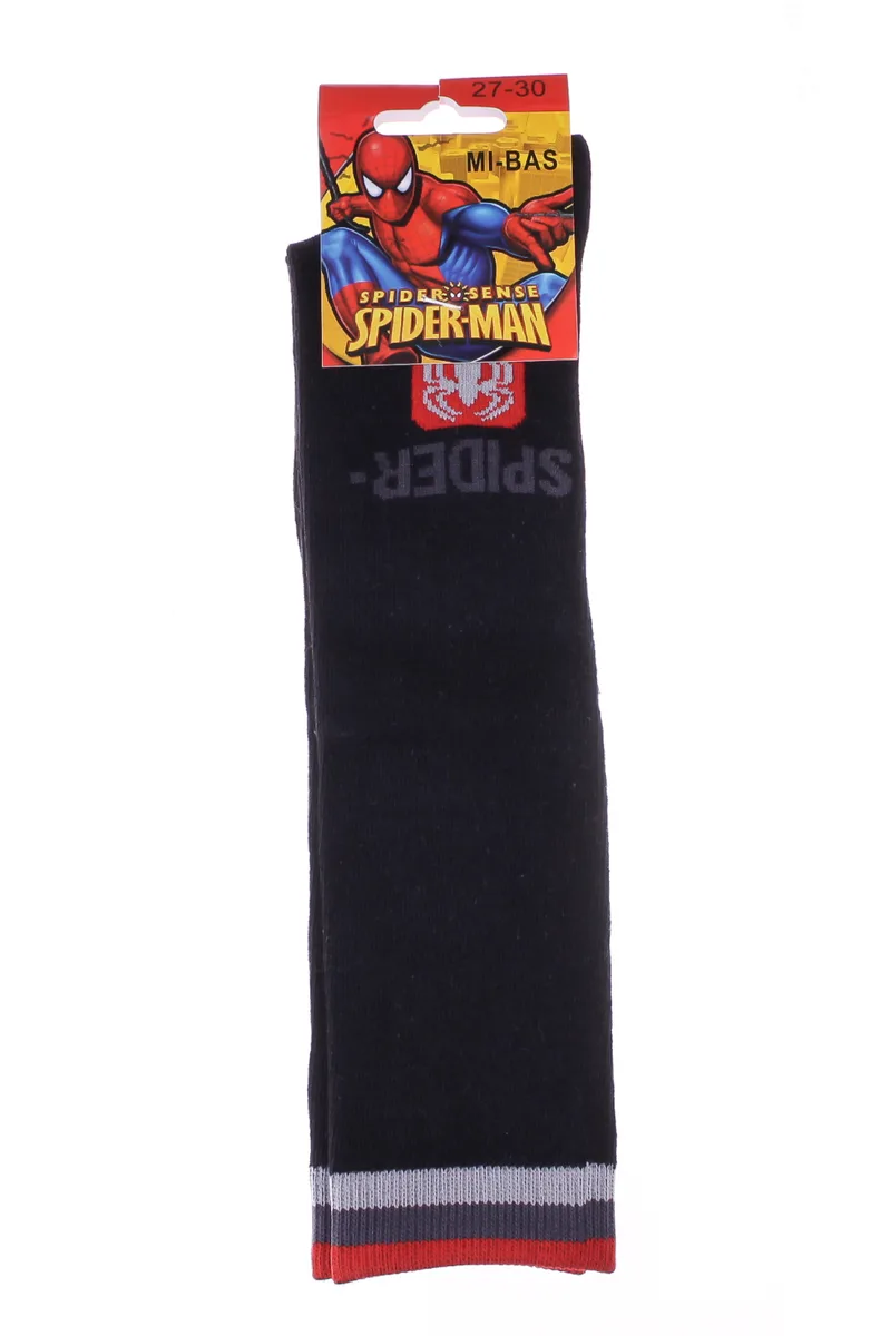 Шкарпетки SPIDER MAN 70% бавовна 31-35 чорні
