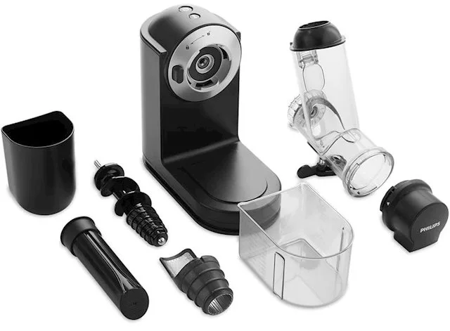 Соковижималка Philips шнекова пластикова 36х13,6х36 см чорна