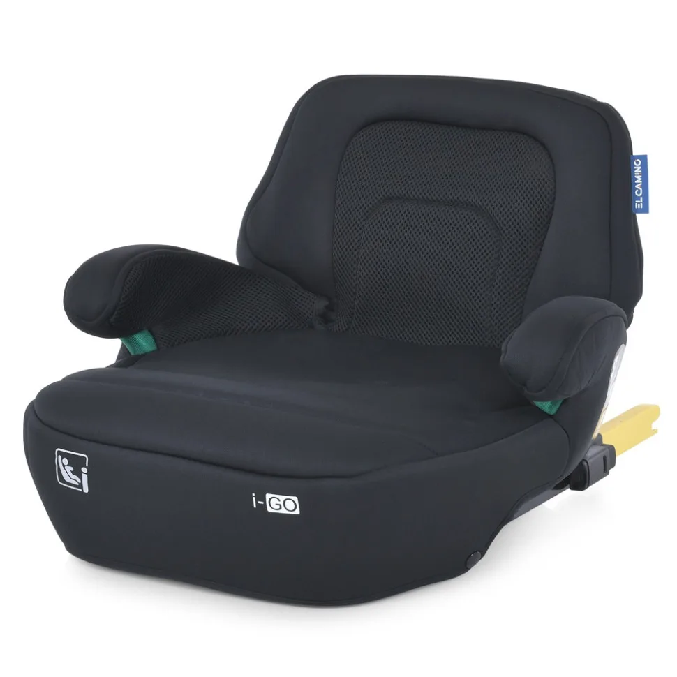 Автокрісло-бустер EL CAMINO i-GO Isofix 125-150 см Чорне