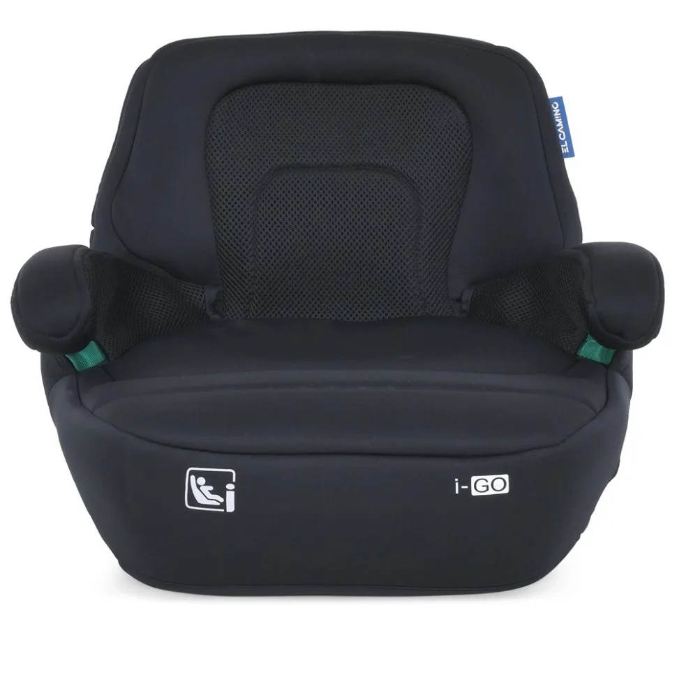 Автокрісло-бустер EL CAMINO i-GO Isofix 125-150 см Чорне