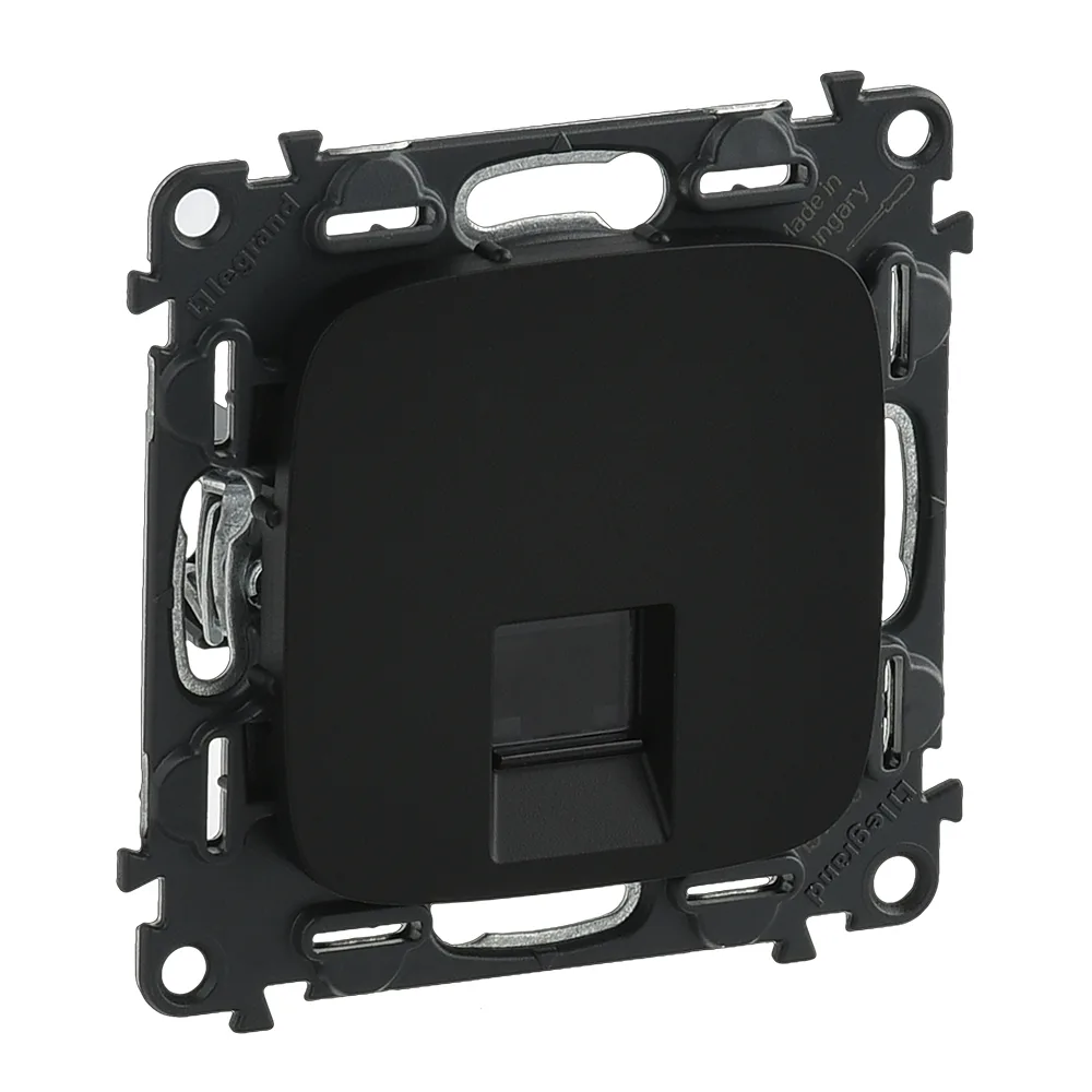 Розетка RJ45 Кат.5е UTP, Legrand Valena Allure, антрацит