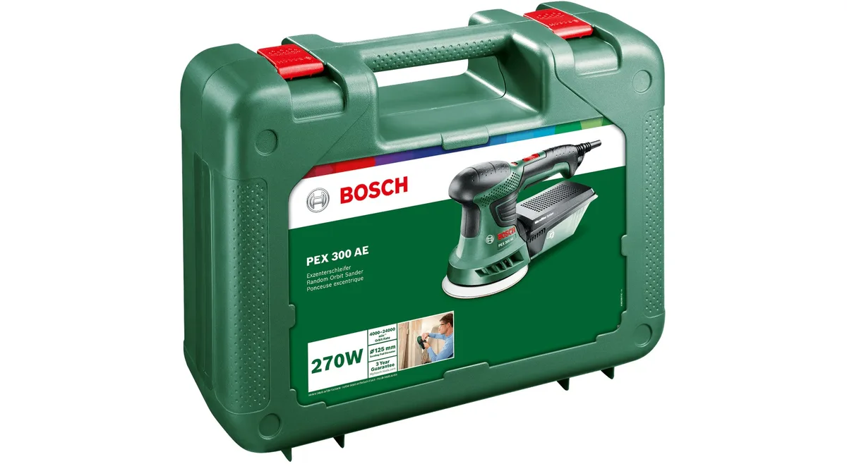 Ексцентрикова шліфмашина Bosch 125 мм 0,27 кВт 1,5 кг