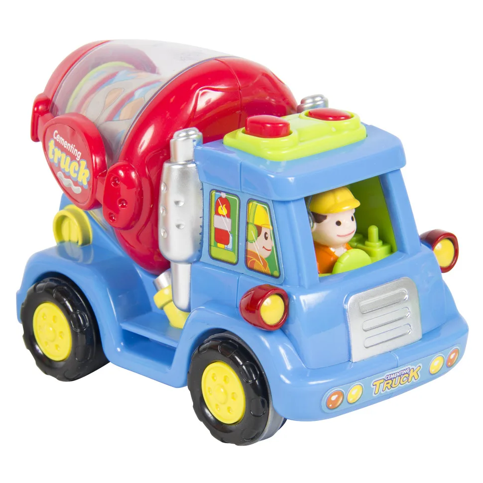 Бетономешалка Limo Toy пластик 12 см жёлтая