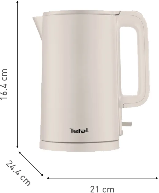 Електрочайник Tefal пластиковий 1,5 л кашемір