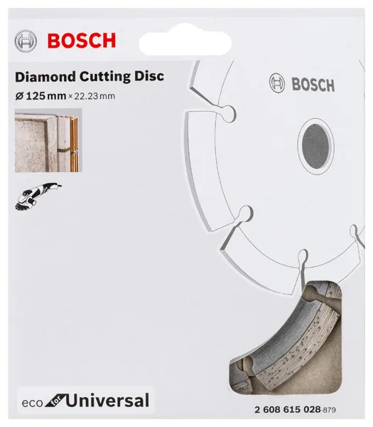 Алмазный диск Bosch Professional Eco Универсальный 125 мм с отверстием 22,23 мм