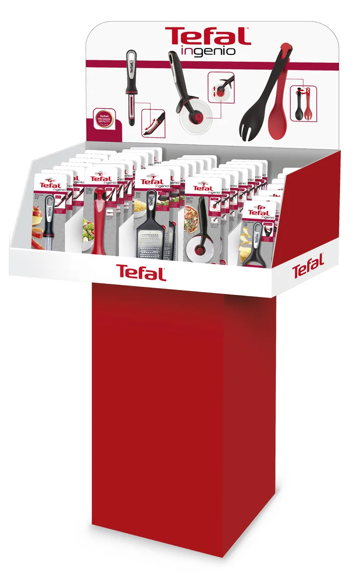 Картоплем'ялка Tefal Ingenio, пластиковий інструмент, чорного кольору.