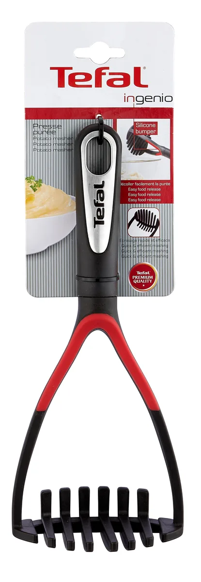 Картоплем'ялка Tefal Ingenio, пластиковий інструмент, чорного кольору.