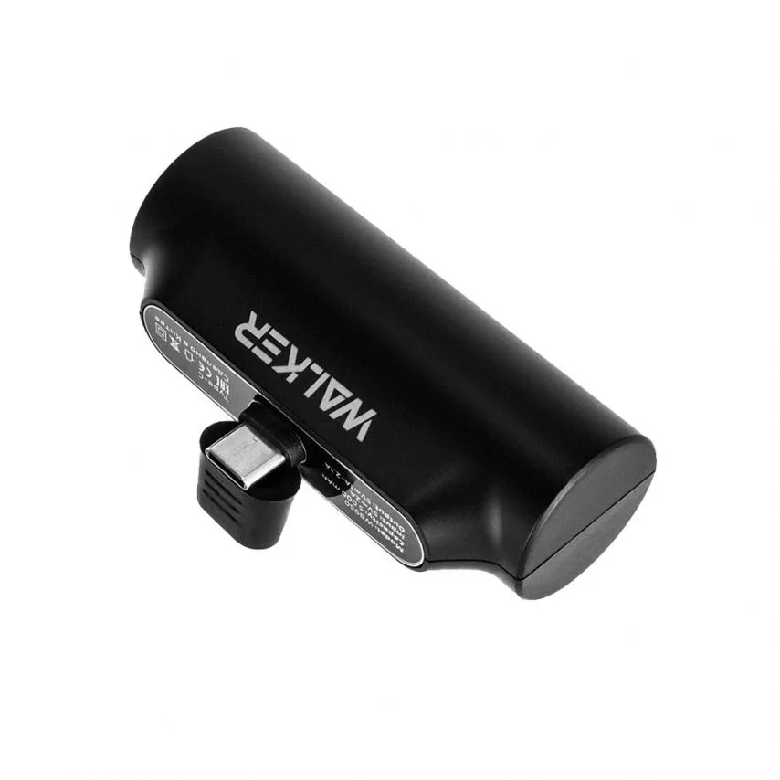 Power Bank WALKER Li-polymer 5000mAh 75х25х30,8 мм Чорний