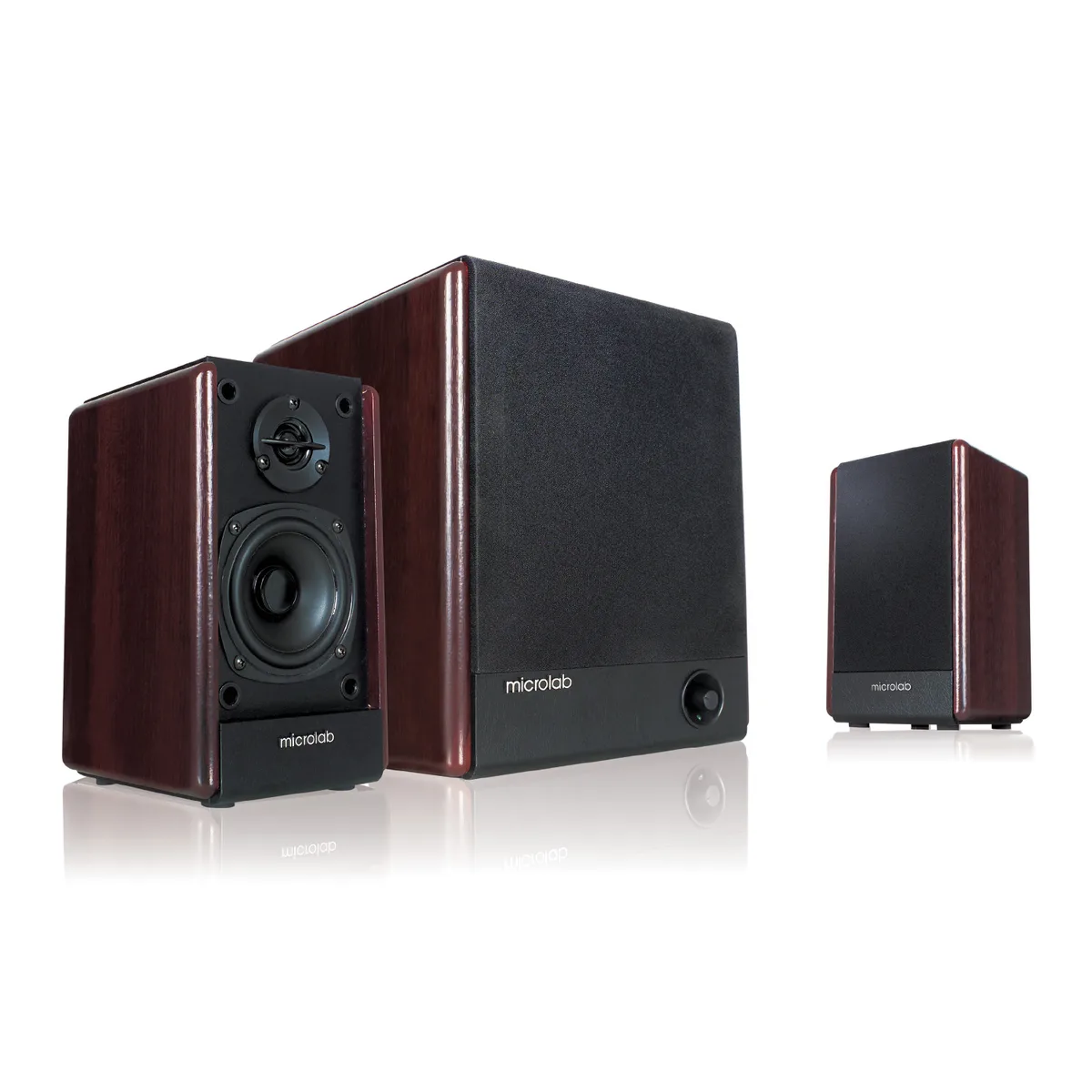 Акустична система MICROLAB FC-330 2.1, 56W, mini-jack, дерево