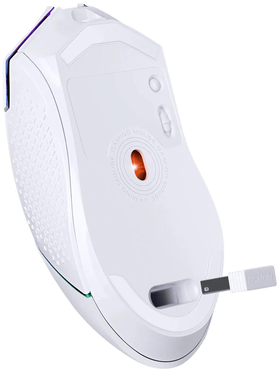 Миша Redragon оптична бездротова середня біла Bluetooth 700 мА·год