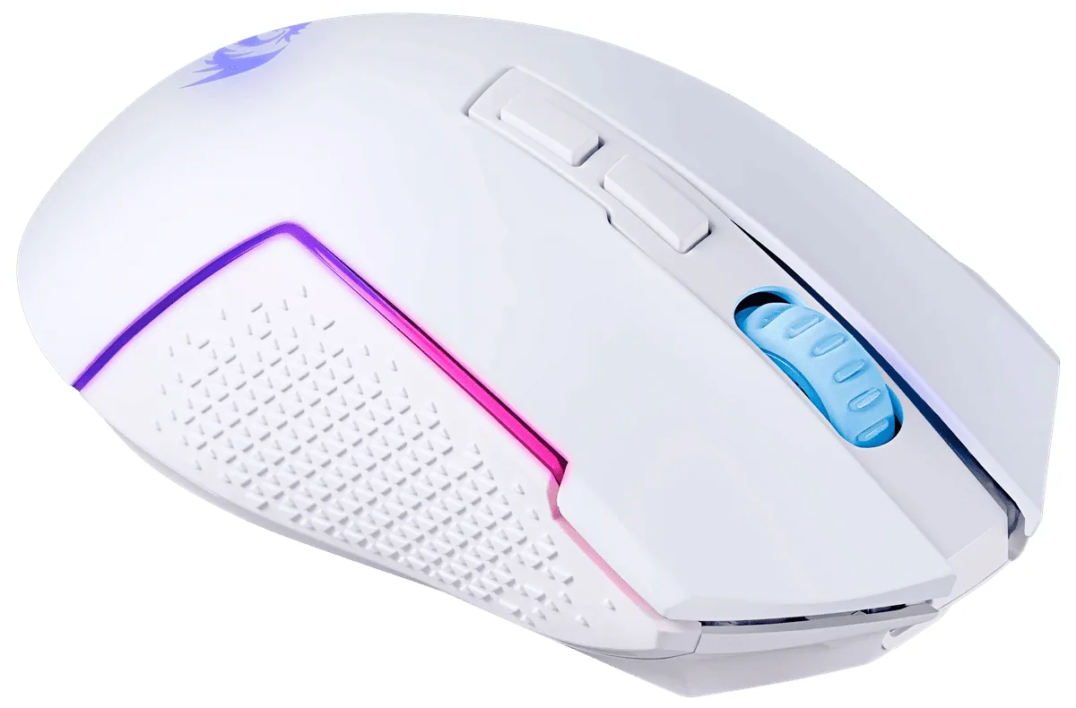 Миша Redragon оптична бездротова середня біла Bluetooth 700 мА·год