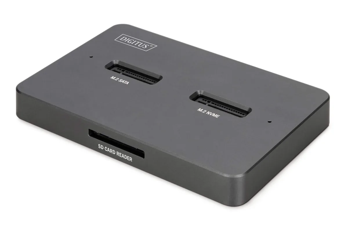 Док-станція DIGITUS USB-C > 2xSATA SSD/SD