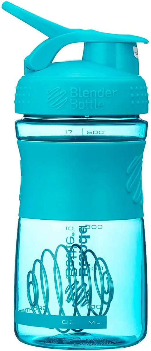 Шейкер BlenderBottle SportMixer 590 мл Бірюзовий пластиковий