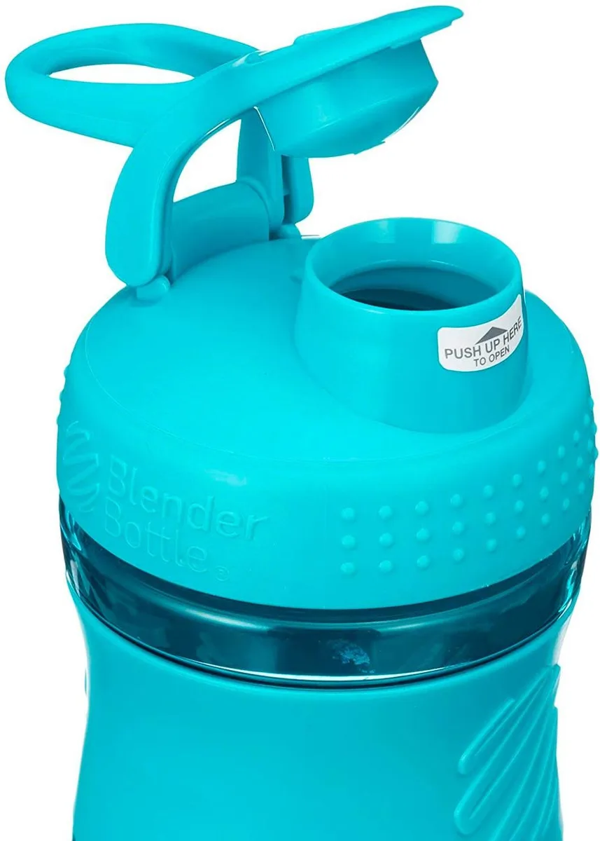 Шейкер BlenderBottle SportMixer 590 мл Бірюзовий пластиковий