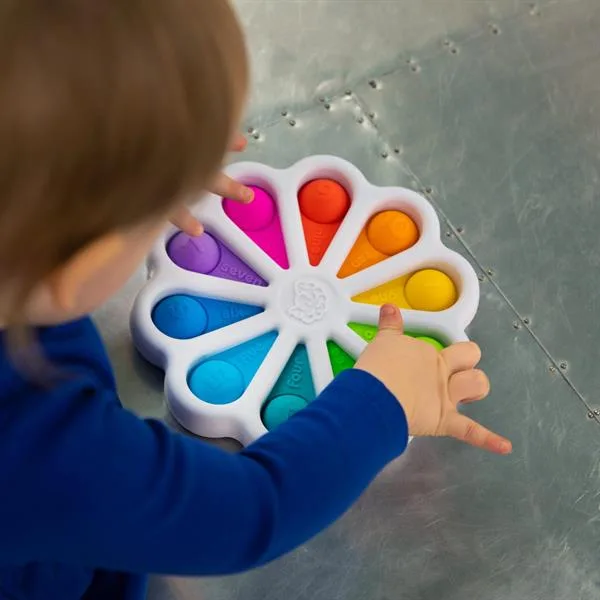 Іграшка-антистрес Fat Brain Toys силіконова 23х25 см різнокольорова