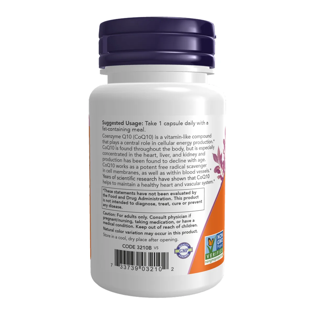 Коэнзим Q10 Now Foods 100 мг 30 вегетарианских капсул