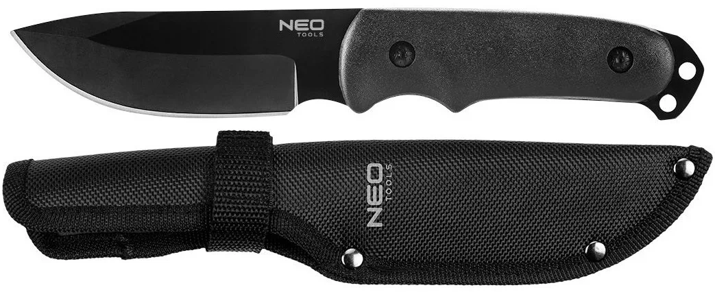 Тактичний ніж Neo Tools, 220 мм, лезо 108 мм, сталь 3Cr13, нейлоновий футляр.