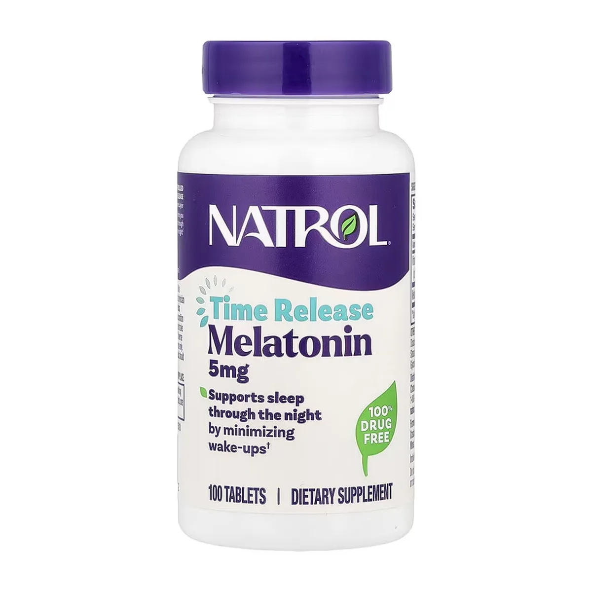 Мелатонін NATROL 5 мг 100 таблеток Швидкорозчинний для сну