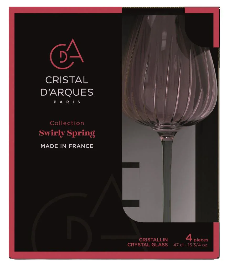 Набір келихів Cristal d'Arques кришталеве скло 470 мл 4 шт для білого вина