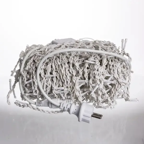 Вулична гірлянда Бахрома 36 м 600 LED білий провід різнокольоровий