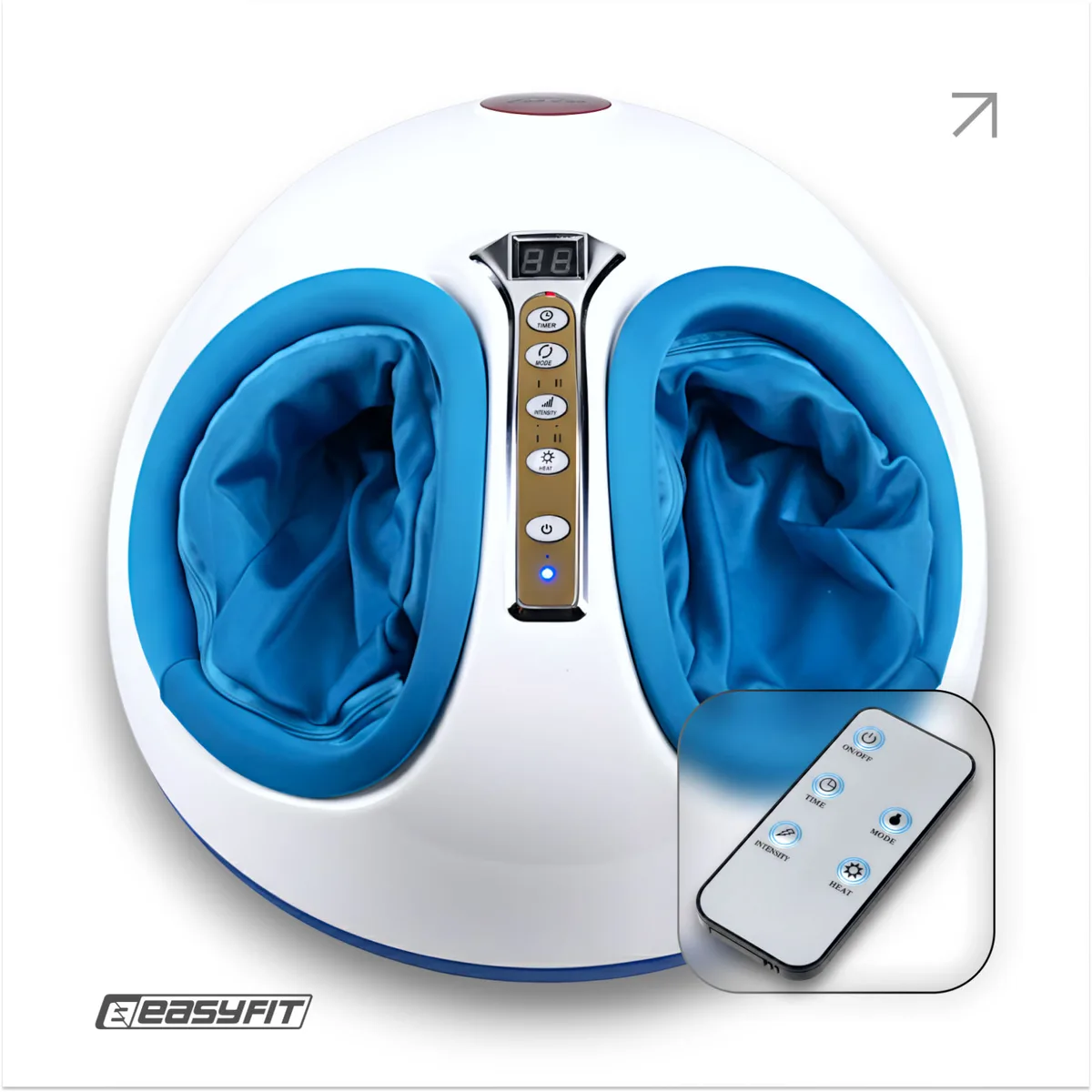 Масажер для ніг EasyFit лімфодренажний пластик 41х35х23 см білий
