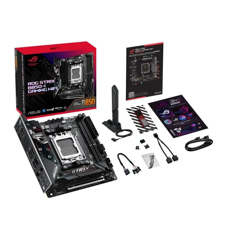 Материнська плата ASUS ROG B850-I Gaming WiFi mini-ITX AM5 2xDDR5 Wi-Fi 7 2.5Gb LAN