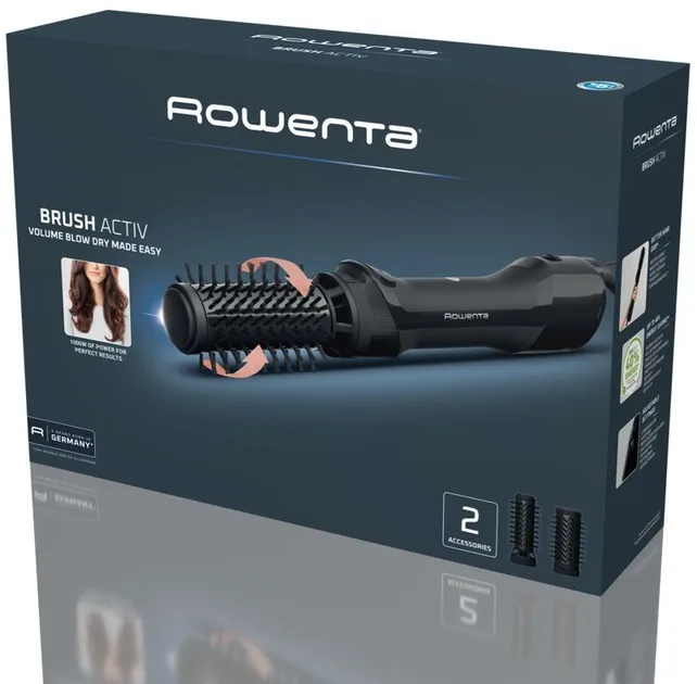 Фен-щітка Rowenta Renewal Brush Active 1000 Вт 3 режими 2 насадки кераміка