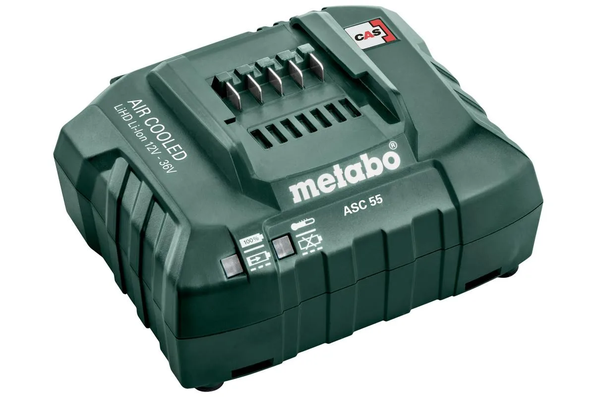 Зарядний пристрій Metabo ASC 55 12-36В 2/4А для акумуляторів Li-Ion LiHD швидка зарядка охолодження