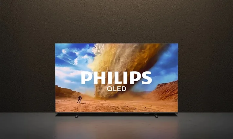LED-телевізор Philips QLED 75 дюймів Чорний 4K UHD