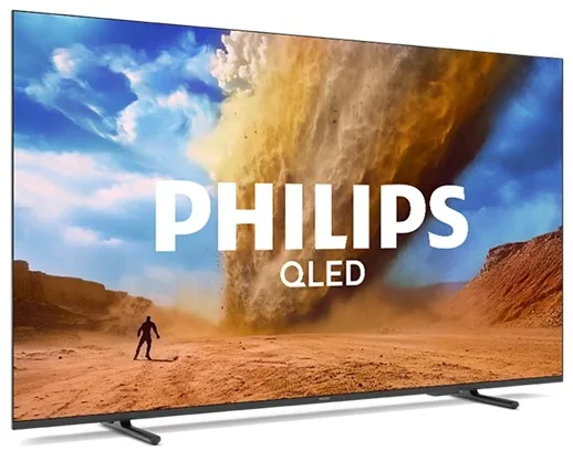 LED-телевізор Philips QLED 75 дюймів Чорний 4K UHD